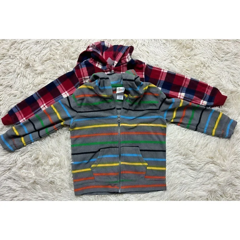 4 piece Boys Size 2T/24 month toddler sweaters and jacket bundle by Carters & Ci